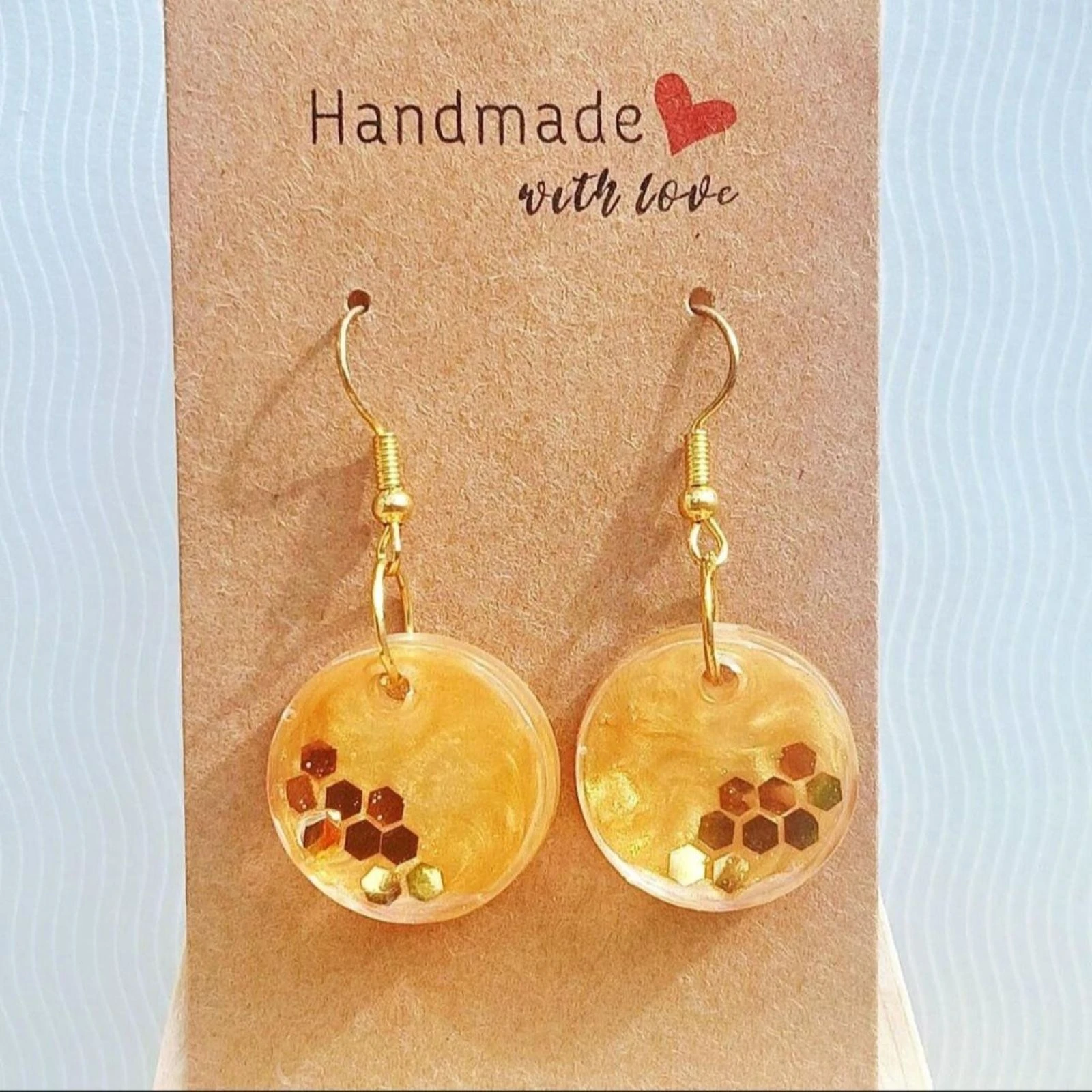 Honeycomb Earrings 🐝 – photo 2